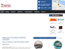 Tablet Screenshot of eaglepostalcenters.com